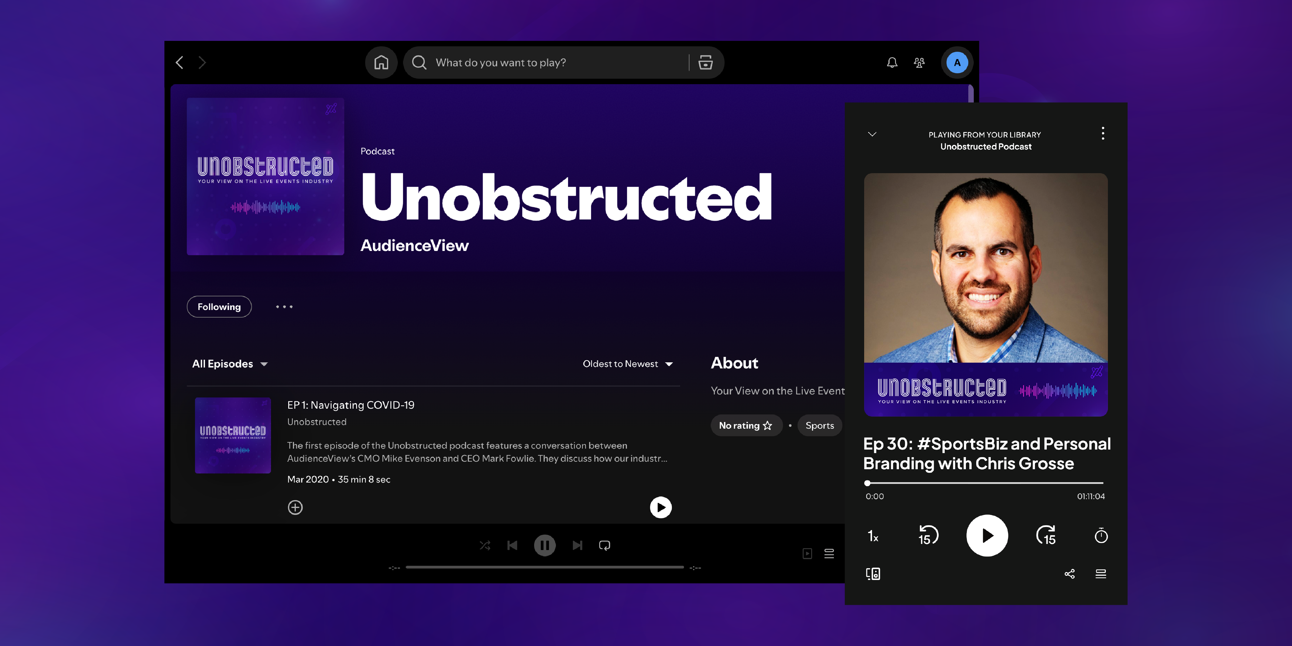 Unobstructed Podcast Design
